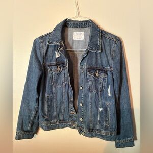 Old Navy Medium Distressed Jean Jacket – Classic Wardrobe Essential